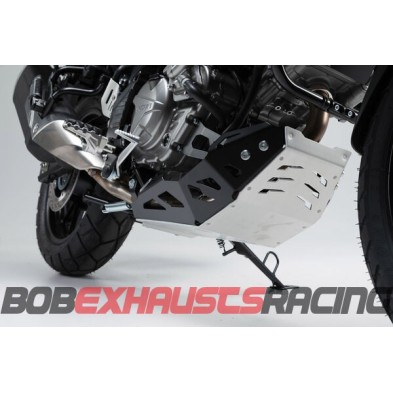 Engine guard. Black/Silver Suzuki DL650 (11-) / XT (15-)