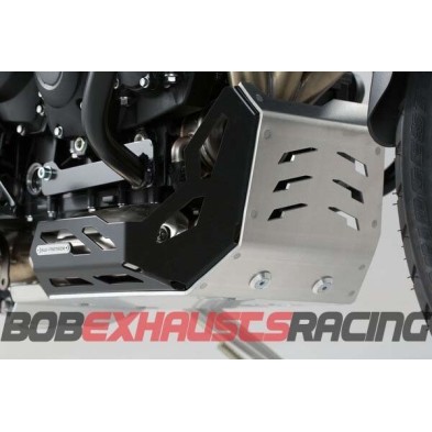 Engine guard. Black/Silver. For Triumph Tiger 800 (10-) models