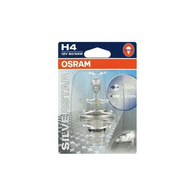 OSRAM BOMBILLA SILVERSTAR H4, 1 UNID.