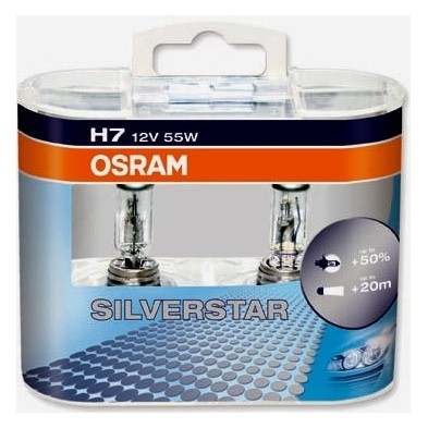 OSRAM BOMBILLA SILVERSTAR H7, 2 UNID.