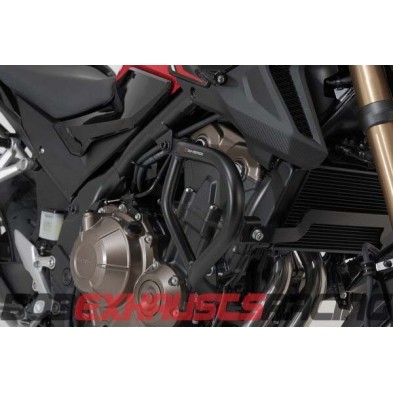 Protecciones laterales de motor. Negro. Honda CB500F (12-