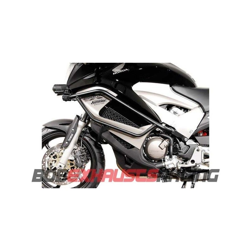 Protecciones laterales de motor. Negro. Honda VFR 800 X Crossrunner (11-14