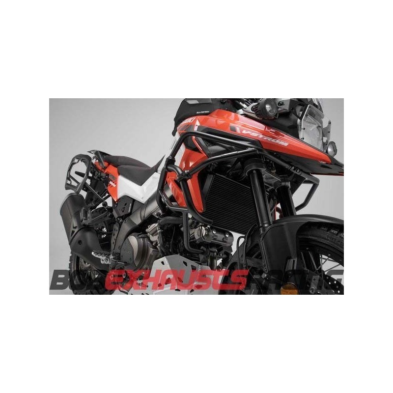 Protecciones laterales de motor. Negro. Suzuki V-Strom 1050 (19-