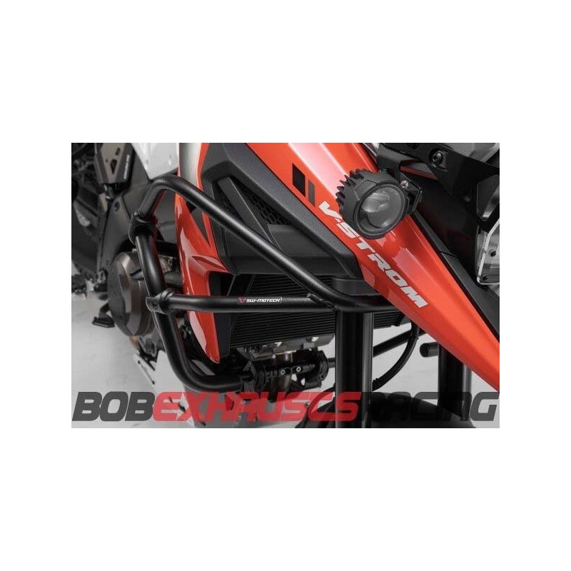 Upper engine protections. Black. Suzuki V-Strom 1050 (19-