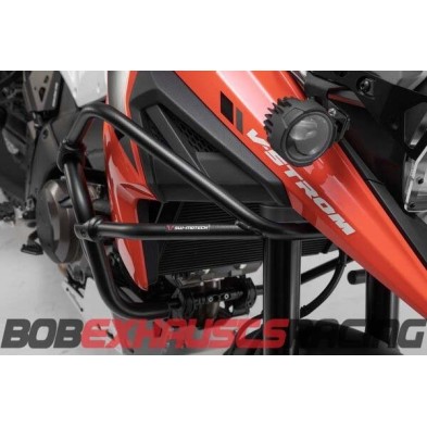 Upper engine protections. Black. Suzuki V-Strom 1050 (19-