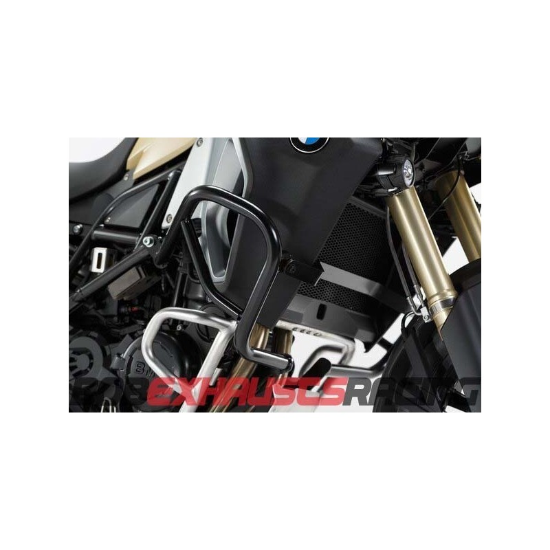 Protecciones laterales de motor. Negro. BMW F 800 GS Adventure (13-18