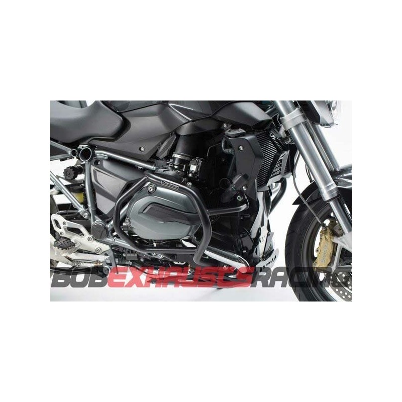 Protecciones laterales de motor. Negro. BMW R1200R / R1200RS (14-