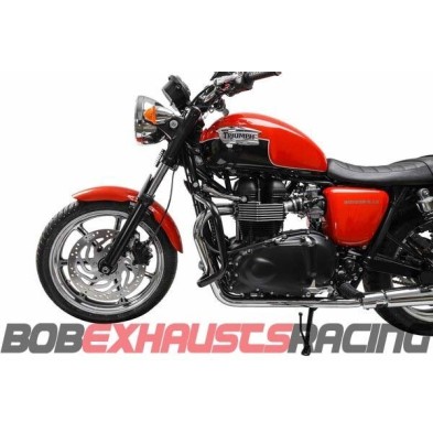 Black side engine guards Triumph Thruxton, Bonneville