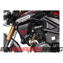 Engine side guards. Black. Triumph Tiger 1200 Explorer (11-15