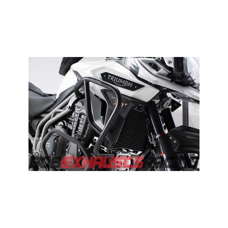 Engine side guards. Black. Triumph Tiger 1200 / Explorer (15-