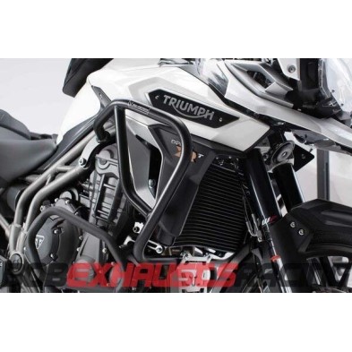 Engine side guards. Black. Triumph Tiger 1200 / Explorer (15-