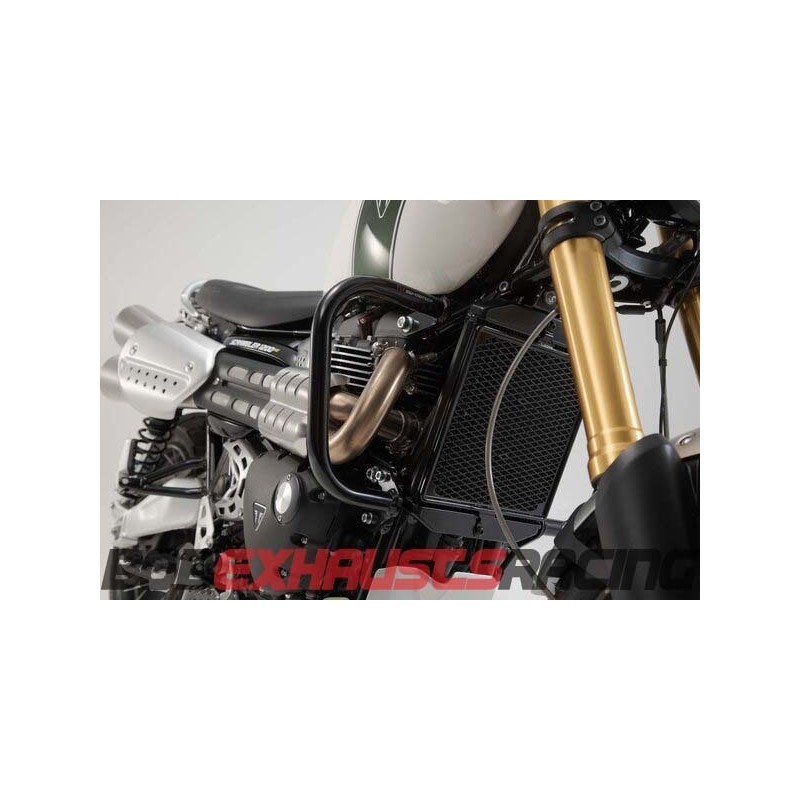 Engine side guards. Black. Triumph Scrambler 1200 XC/XE (18-20).