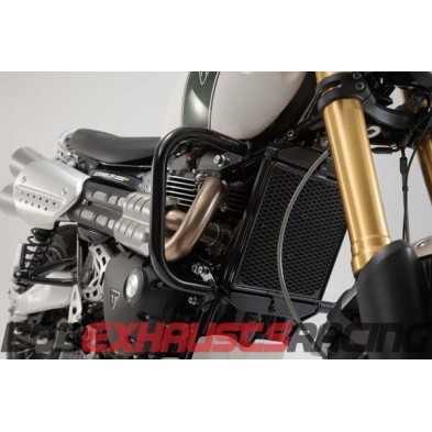 Engine side guards. Black. Triumph Scrambler 1200 XC/XE (18-20).