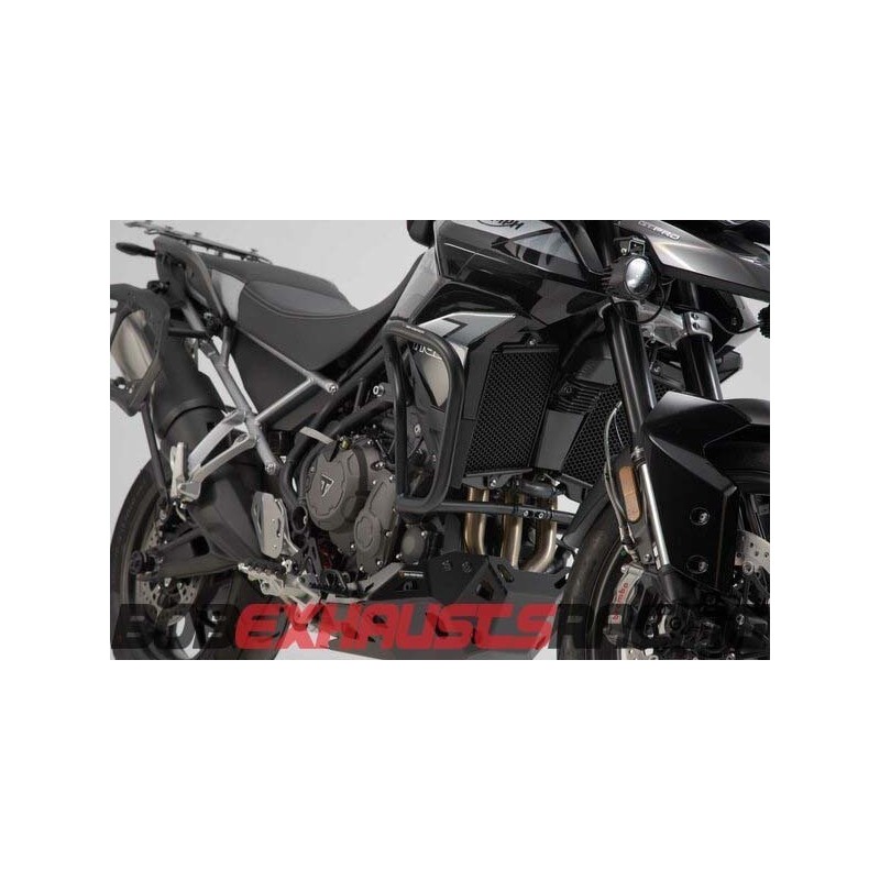 Engine side guards. Black. Triumph Tiger 900/GT/Rally/Pro (19-