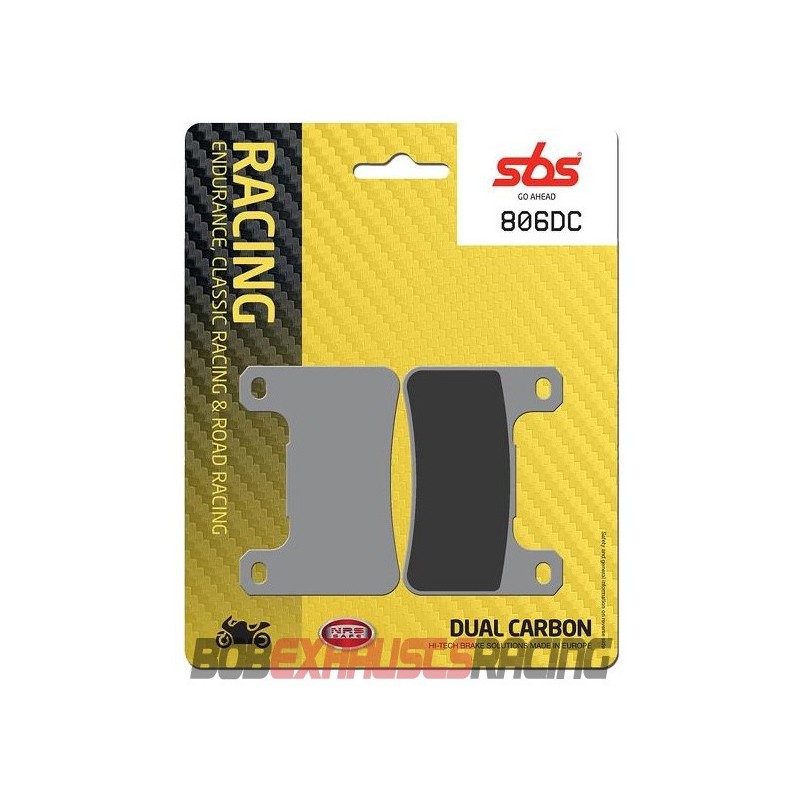 SBS PASTILLA FRENO DUAL CARBON 806-DC