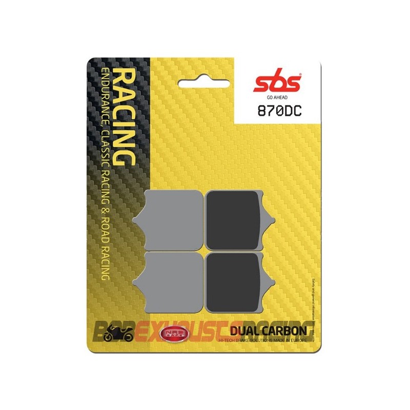 SBS DUAL CARBON 870DC BRAKE PAD