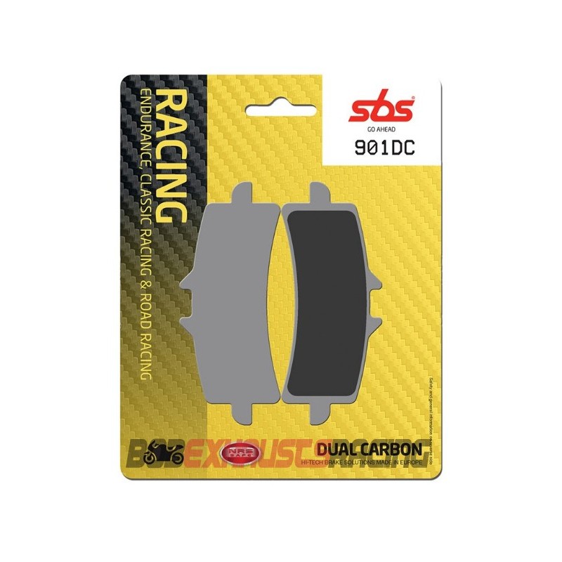 SBS PASTILLA FRENO DUAL CARBON 901-DC