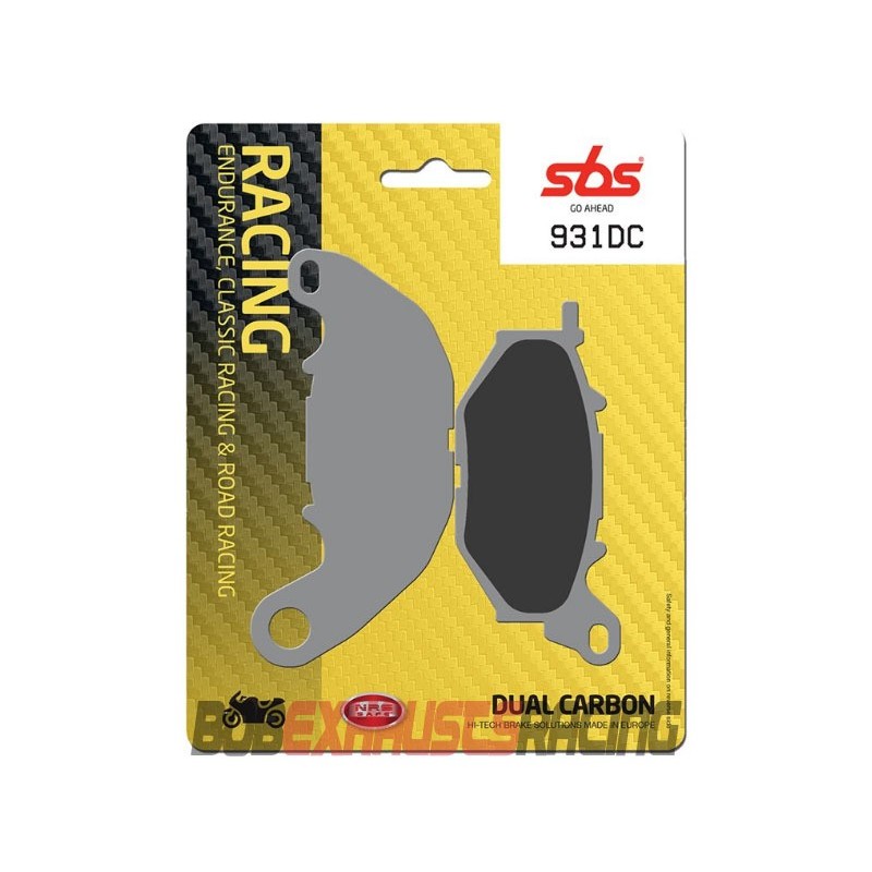 SBS PASTILLA FRENO DUAL CARBON 931-DC