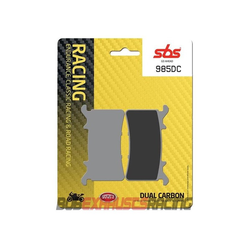 SBS PASTILLA FRENO DUAL CARBON 985-DC