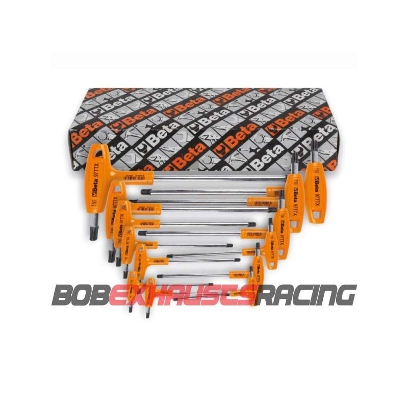 BETA KIT DE 8 LLAVES MACHO CURVADAS CON MANGO PARA TORNILLOS TORX® 97TTX/S8