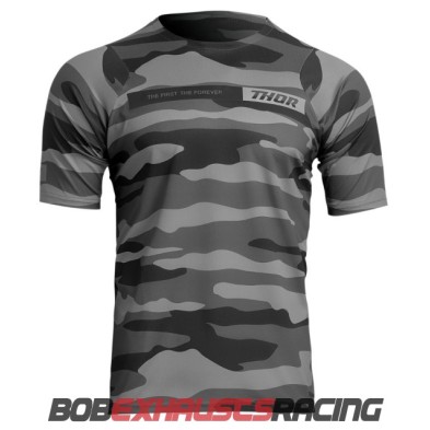 THOR MAILLOT MANGA CORTA ASSIST CAMO DARK GREY