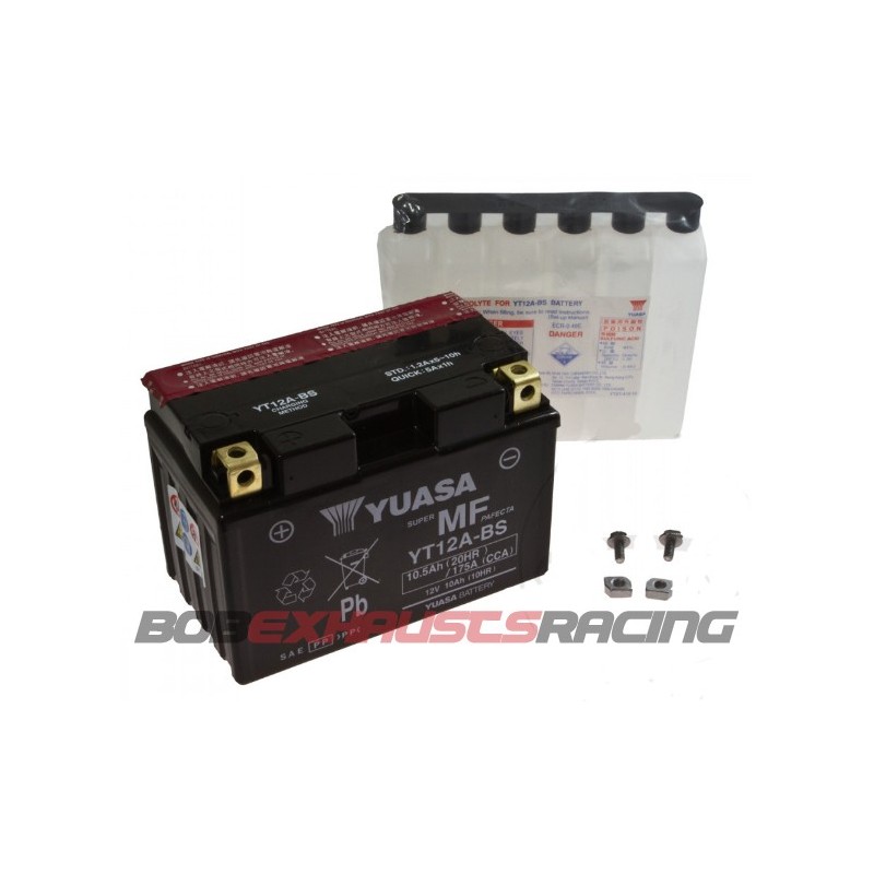 BATTERY YUASA WITHOUT MAINTENANCE YT12A-BS