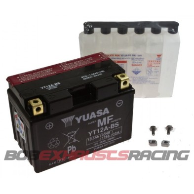 BATTERY YUASA WITHOUT MAINTENANCE YT12A-BS