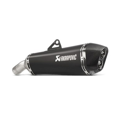 BLACK EDITION double slip-on silencer standardised TUV Euro 4