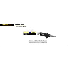 Silencioso Race-Tech de aluminio Dark" fondo en carbono" Yamaha XMAX 400 2013/ 2016