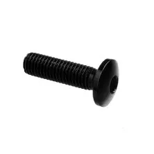 Tornillo cabeza abombada Erg. Cl 002 M4 L. 20 cabeza Ø10  Ergal (7075 T6) - 002M4020NER / NEGRO