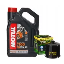 MOTUL 7100 4T 15W50 4 Litros + HIFLOFILTRO RACING + ARANDELA