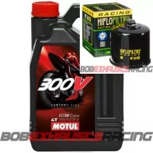 MOTUL 300V 5W40 4L+ HIFLOFILTRO+ ARANDELA