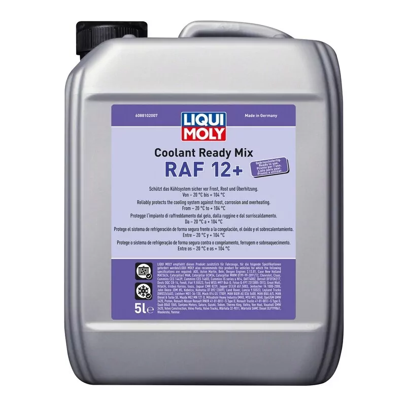 LIQUI MOLY REFRIGERANTE COOLANT READY MIX RAF 12+ 5L