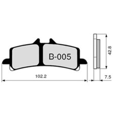 ZCOO BRAKE PADS B005 EX RACE