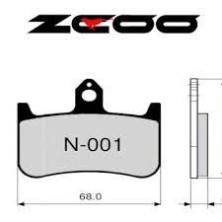 ZCOO PASTILLA DE FRENO N001 EX RACE