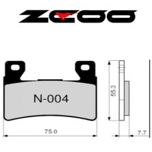 ZCOO PASTILLA DE FRENO N004 EXC ENDURANCE