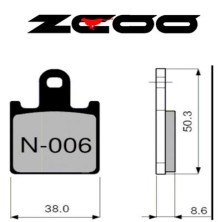 ZCOO PASTILLA DE FRENO N006 EX RACE