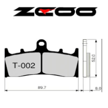 ZCOO PASTILLA DE FRENO T002 EX RACE