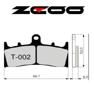 ZCOO PASTILLA DE FRENO T002 EXC ENDURANCE