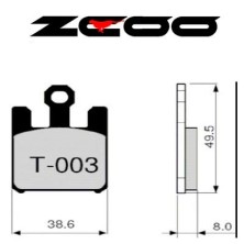 ZCOO PASTILLA DE FRENO T003 EX RACE