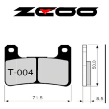 ZCOO PASTILLAS DE FRENO T004 EX RACE