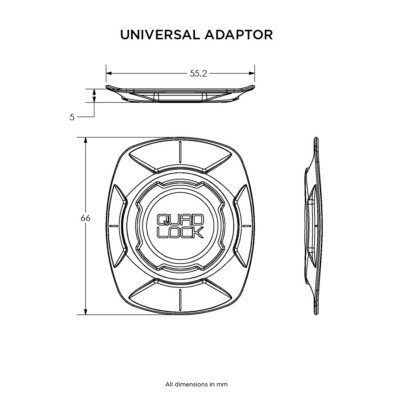 QUAD LOCK BASE ADHESIVA UNIVERSAL