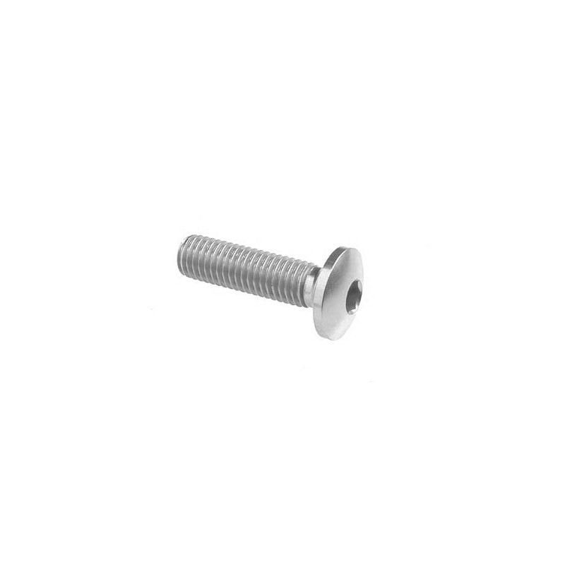 Dome-head Screw Erg. Cl 002 M5 L. 15 head Ø12  Ergal (7075 T6) - 002M5015SIL / SILVER