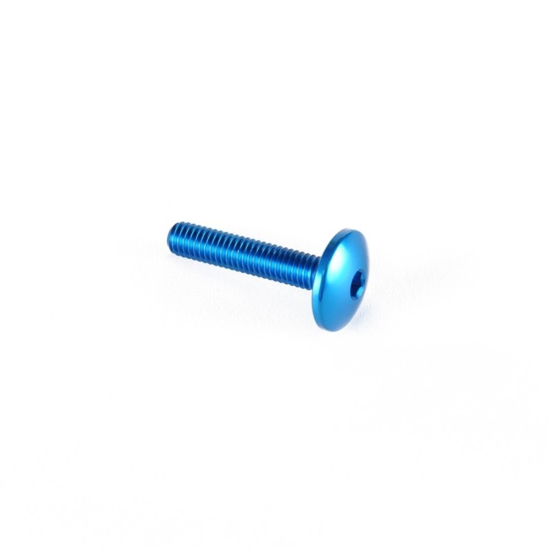 Dome-head Screw Erg. Cl 002 M5 L. 35 head Ø12  Ergal (7075 T6) - 002M5035COB / COBALT