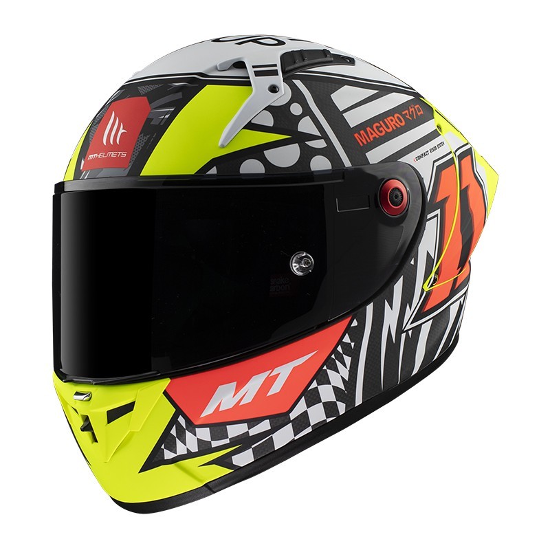 MT CASCO KRE+ CARBON SERGIO GARCIA A3 MATE TALLA XS