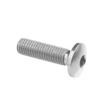 Tornillo cabeza abombada Erg. Cl 002 M5 L. 35 cabeza Ø12  Ergal (7075 T6) - 002M5035SIL / PLATA