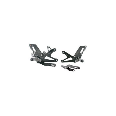 LIGHTECH REAR SETS TRIUMPH DAYTONA 675/765 13-21/ STREET TRIPLE 765 17-22 WITH FOLD UP FOOT PEG