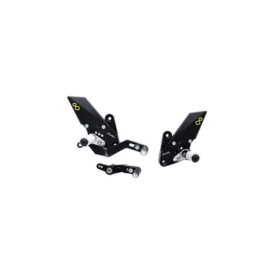 LIGHTECH REAR SETS YAMAHA MT-09/SP 21-23 WITH FOLD UP FOOT PEG