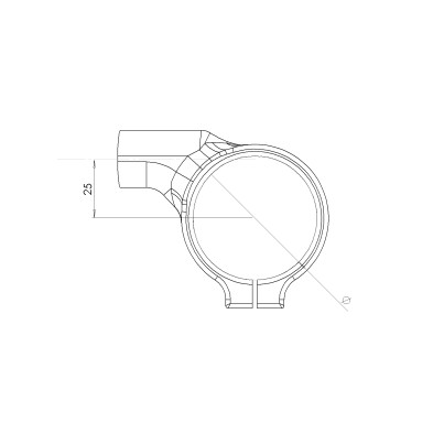 SPIDER HANDLEBARS OF 51MM OFF-SET 25 UNIVERSAL