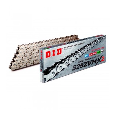 DID CADENA 525 ZVMX2 S&S POR ESLABONES PLATEADA